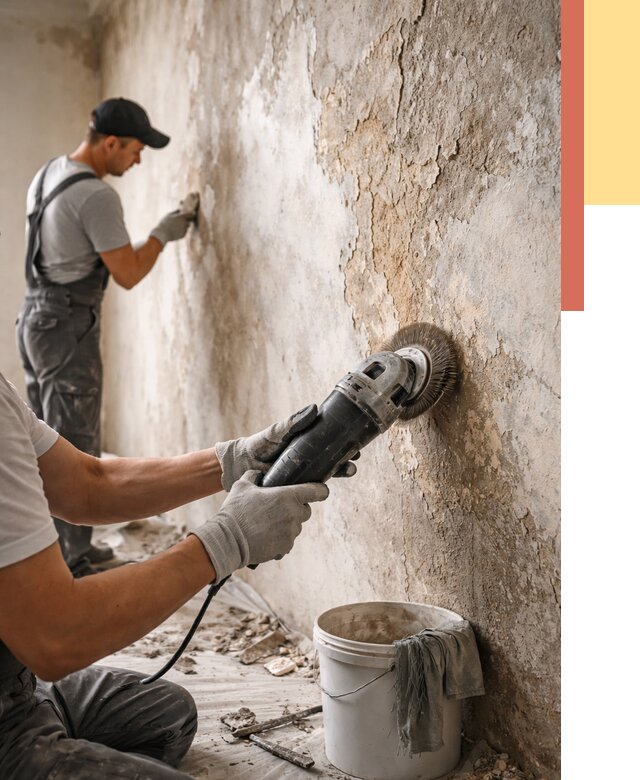 Снятие и удаление краски со стен в Александрове от 2249 руб. — ОТДЕЛОЧНИК-Лкн