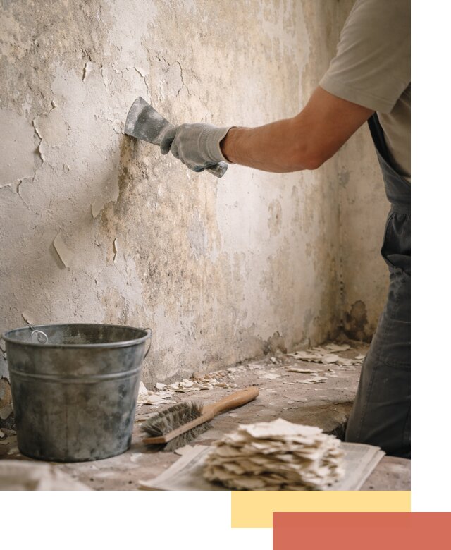 Удаление старой краски со стен в Александрове качественно и быстро