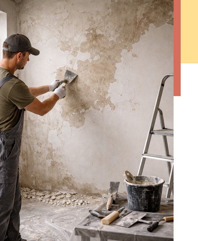 Снятие старой шпаклевки в Александрове от 1982 руб. — быстро и недорого | ОТДЕЛОЧНИК-Лкн