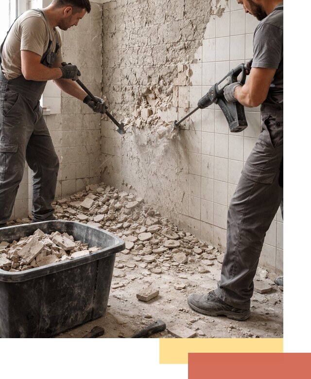 Демонтаж плитки со стен в Александрове быстро и аккуратно