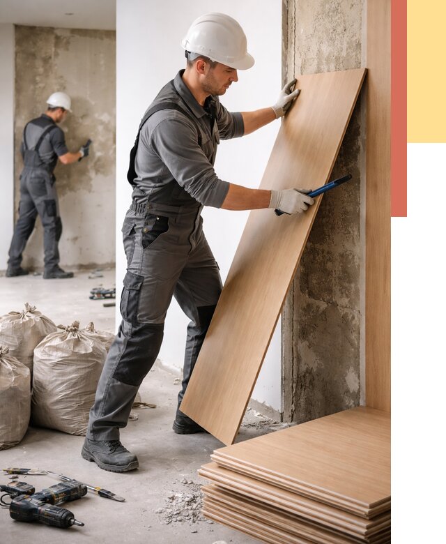 Демонтаж стеновых панелей в Александрове от 3749 руб. за м² быстро и недорого | ОТДЕЛОЧНИК-Лкн