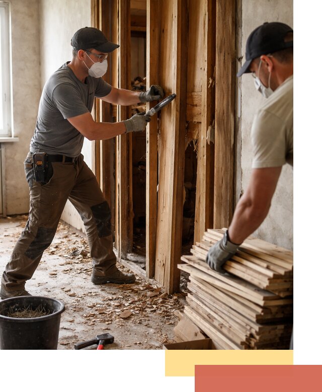 Демонтаж деревянных перегородок в Александрове быстро и аккуратно