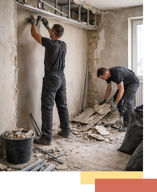 Демонтаж короба из гипсокартона в Александрове быстро и аккуратно