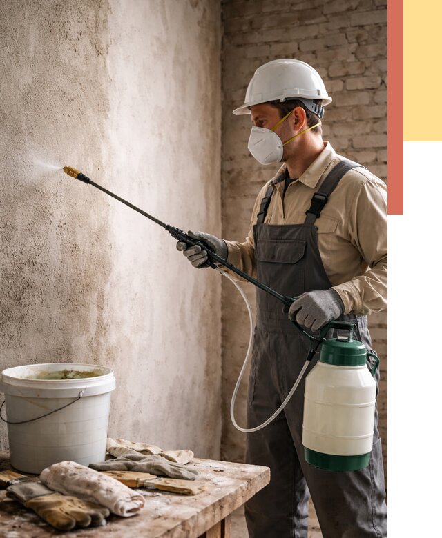 Антисептическая обработка стен в Александрове от 1285 руб. — быстро и недорого | ОТДЕЛОЧНИК-Лкн