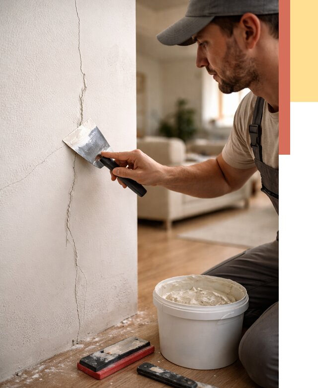 Заделка трещин и сколов в Александрове от 2624 руб. — быстро и недорого | ОТДЕЛОЧНИК-Лкн