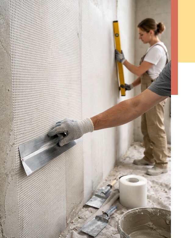 Армирование стен стеклосеткой в Александрове от 3428 руб. под ключ | ОТДЕЛОЧНИК-Лкн