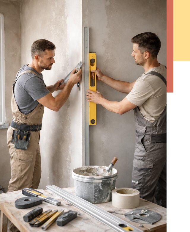 Выведение углов стен в Александрове от 1982 руб. быстро и недорого | ОТДЕЛОЧНИК-Лкн