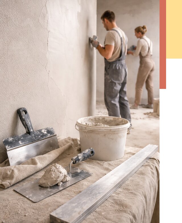 Штукатурка стен гипсовая в Александрове от 4820 руб/м2 — быстро и недорого | ОТДЕЛОЧНИК-Лкн