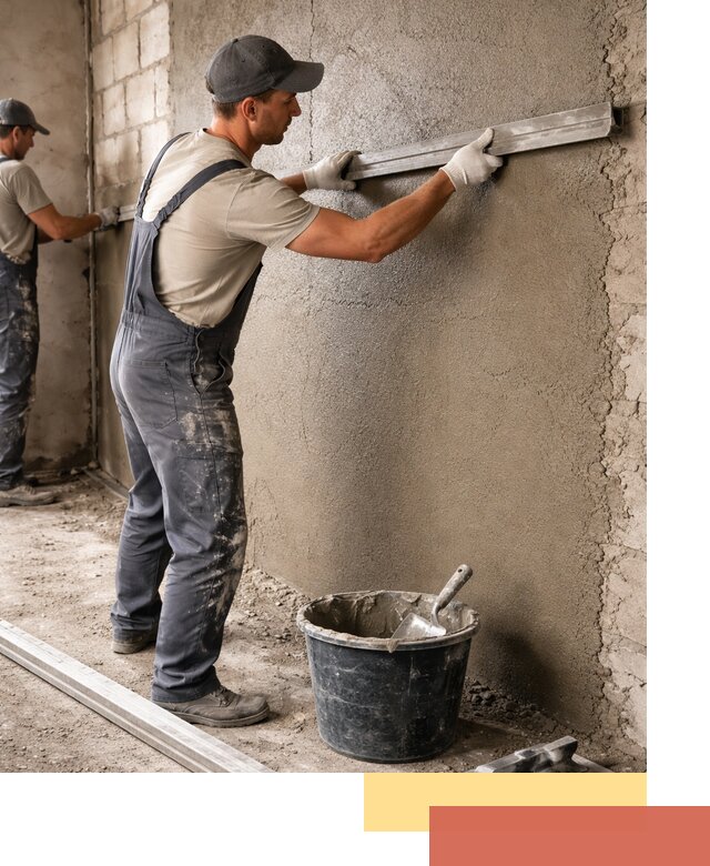 Штукатурка стен цементно-песчаная в Александрове профессионально