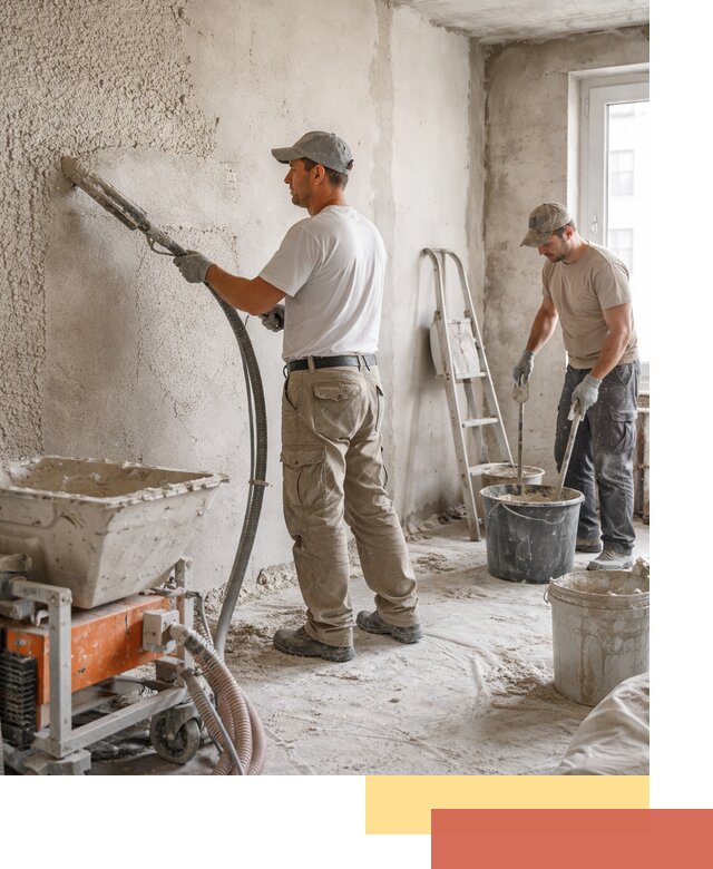 Машинная штукатурка стен в Александрове — быстро и качественно