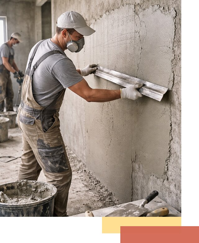 Штукатурка бетонных стен в Александрове качественно и долговечно