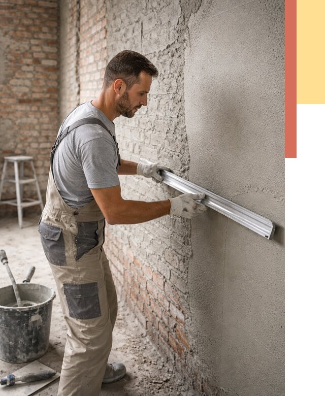 Штукатурка кирпичных стен в Александрове от 4820 руб/м2 — быстро и недорого | ОТДЕЛОЧНИК-Лкн