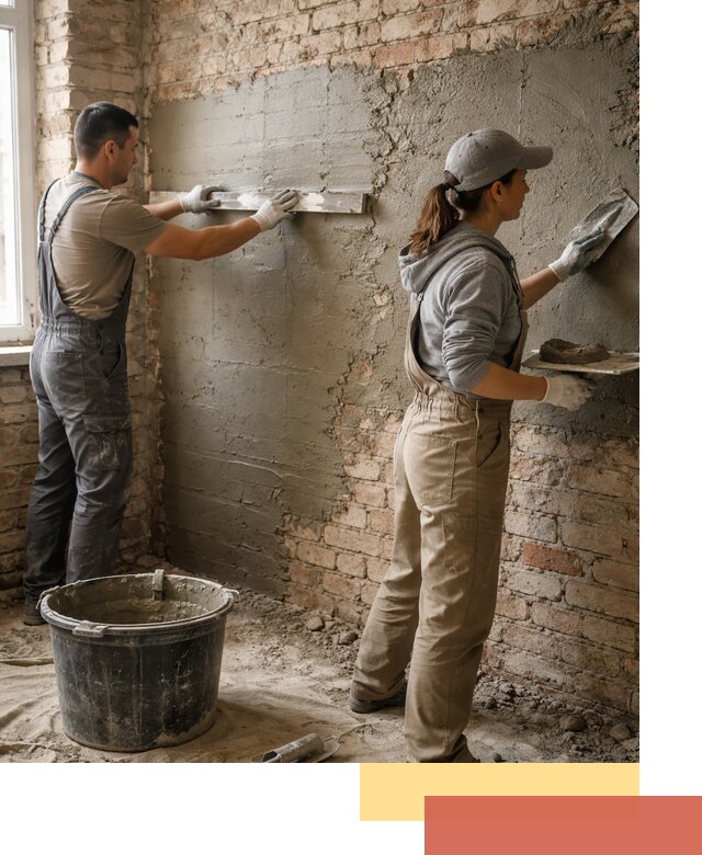 Штукатурка кирпичных стен в Александрове — качественно и надежно