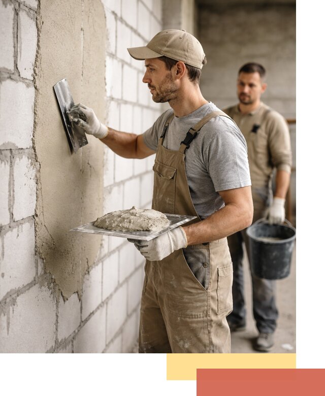 Штукатурка стен из газобетона в Александрове под ключ