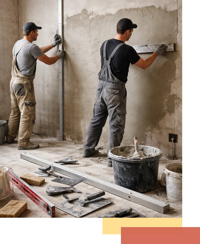 Профессиональная штукатурка стен под плитку в Александрове