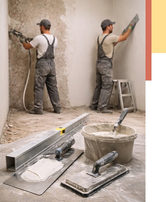 Штукатурка стен под обои в Александрове от 4820 руб./м2 — выравнивание под обои | ОТДЕЛОЧНИК-Лкн