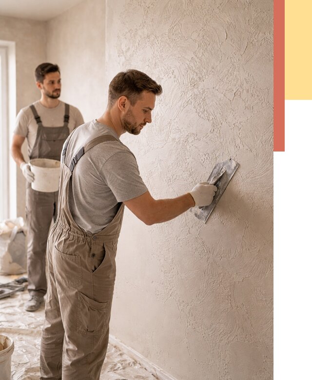 Фактурная штукатурка стен в Александрове от 4499 руб./м² — заказать под ключ | ОТДЕЛОЧНИК-Лкн