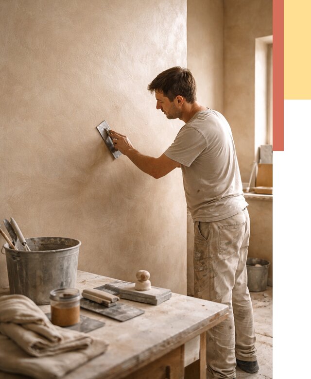 Марокканская штукатурка таделакт в Александрове под ключ от 4499 руб. | ОТДЕЛОЧНИК-Лкн