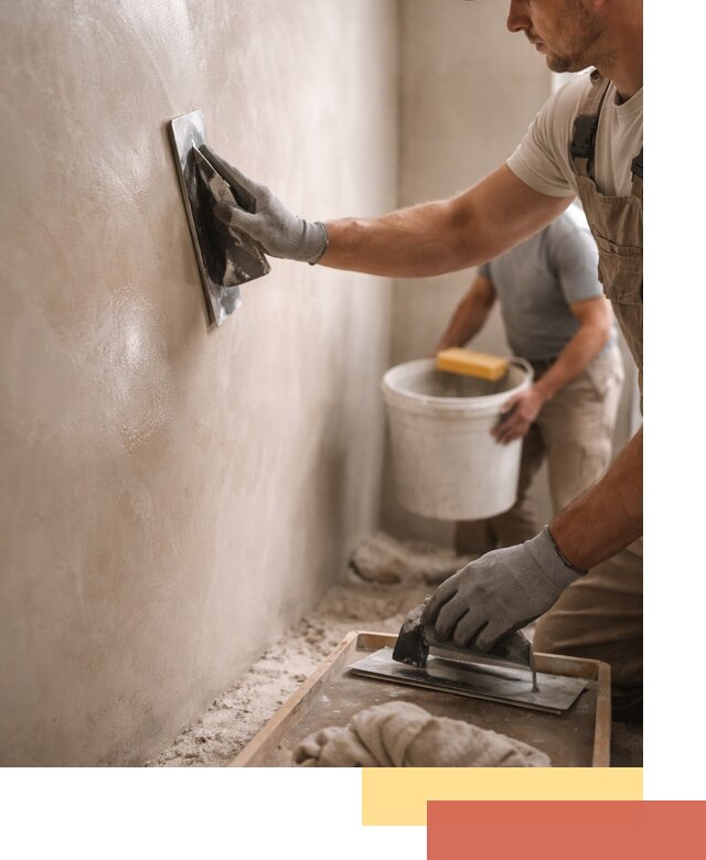 Нанесение марокканской штукатурки таделакт в Александрове