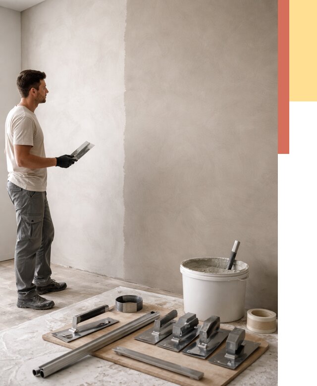 Нанесение микроцемента на стены в Александрове от 3428 руб./м2 под ключ | ОТДЕЛОЧНИК-Лкн