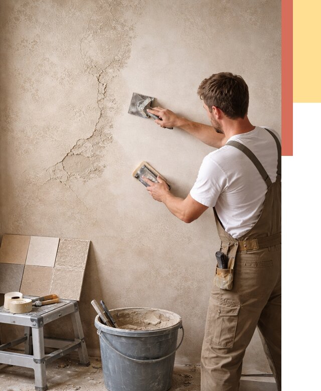 Ремонт декоративной штукатурки в Александрове от 4820 руб. под ключ | ОТДЕЛОЧНИК-Лкн