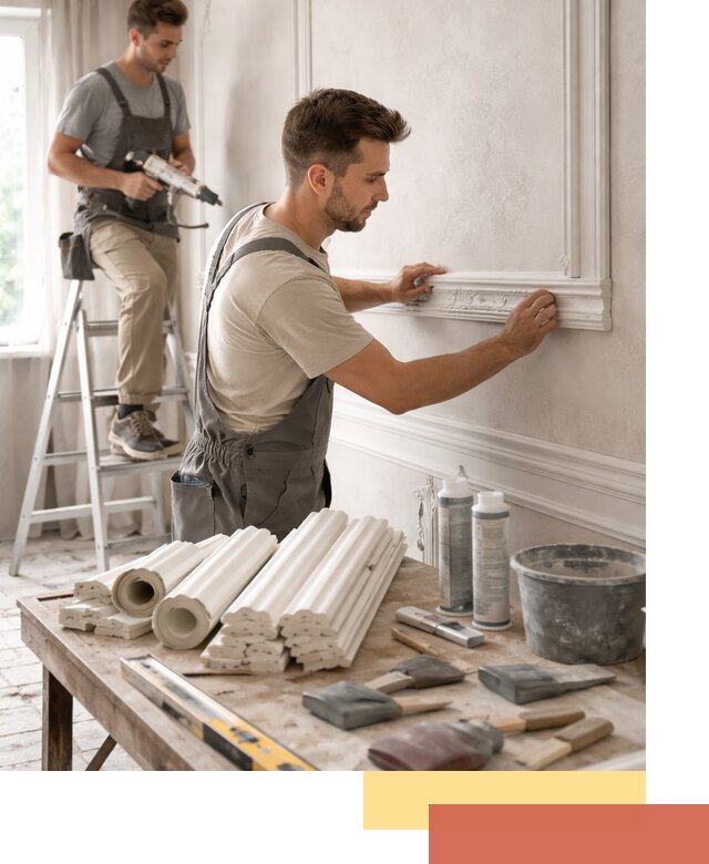 Монтаж лепнины на стены в Александрове профессионально и качественно