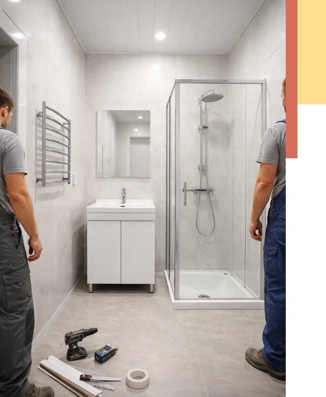 Отделка ванной комнаты панелями ПВХ в Александрове от 4820 руб. за м2 | ОТДЕЛОЧНИК-Лкн