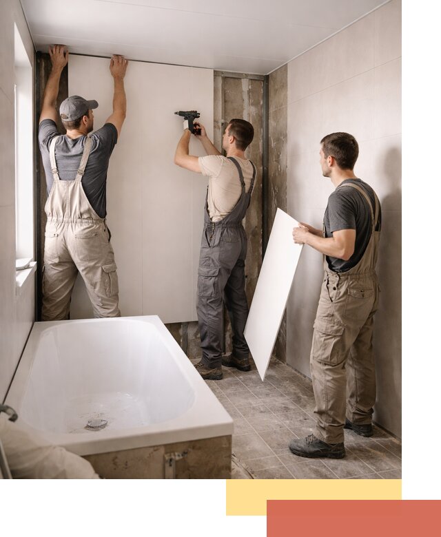 Отделка ванной панели ПВХ профессионально в Александрове