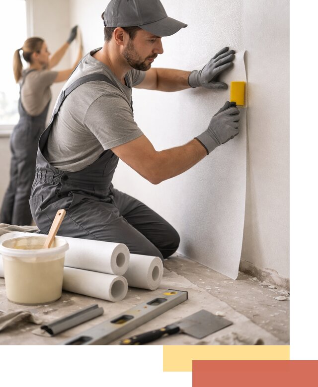 Поклейка стеклообоев профессионально в Александрове