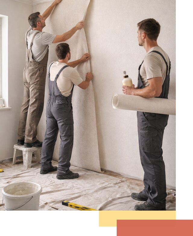 Оклейка стен обоями в Александрове — качественно и профессионально