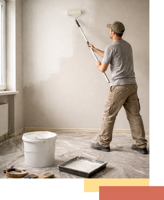 Покраска стен латексной краской в Александрове качественно и быстро