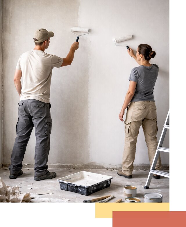 Окраска стен по стеклохолсту в Александрове качественно и долговечно