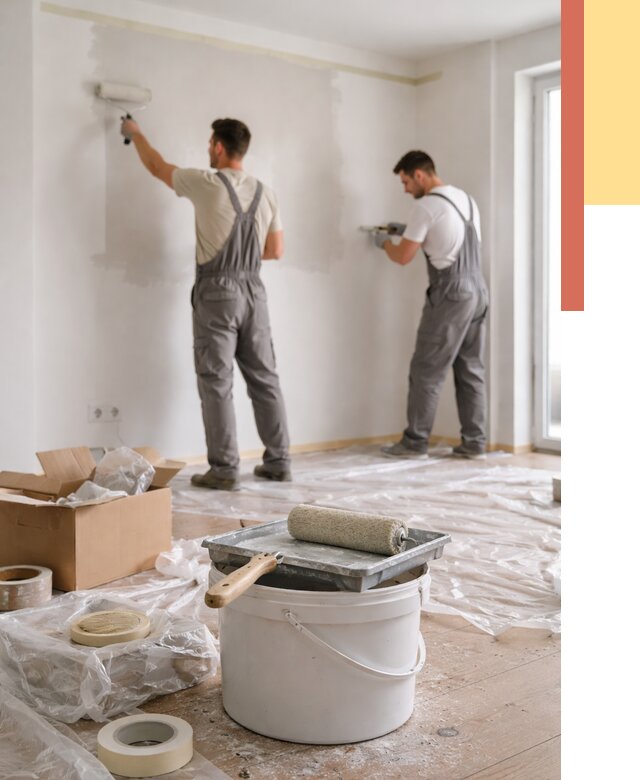 Покраска стен в квартире в Александрове от 2678 руб/м2 — быстро и недорого | ОТДЕЛОЧНИК-Лкн