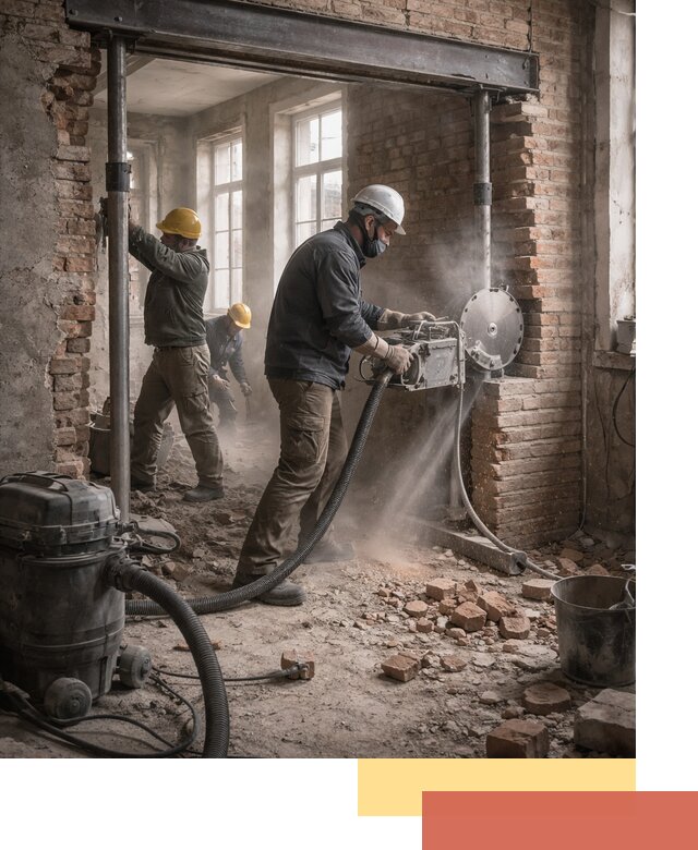 Прорезка проема в стене под дверной или оконный проем в Александрове