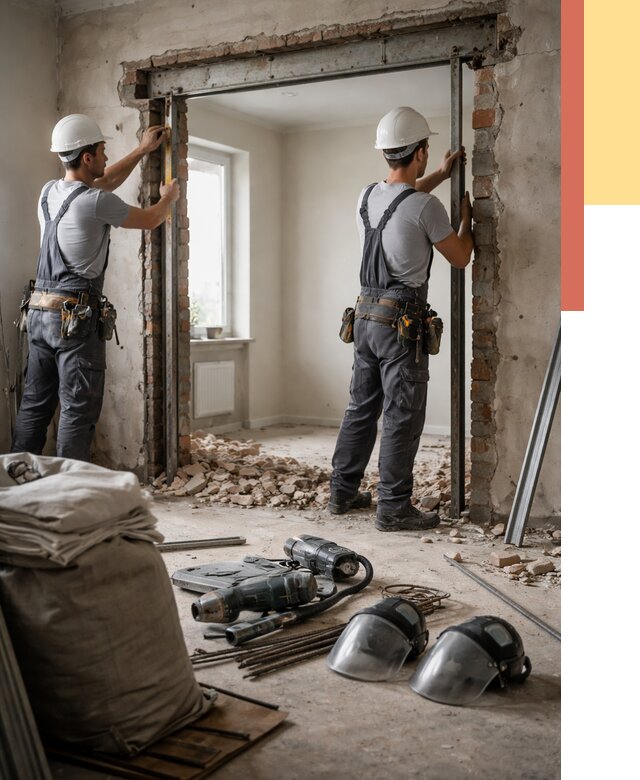 Расширение дверного проема в Александрове от 13389 руб. под ключ | ОТДЕЛОЧНИК-Лкн