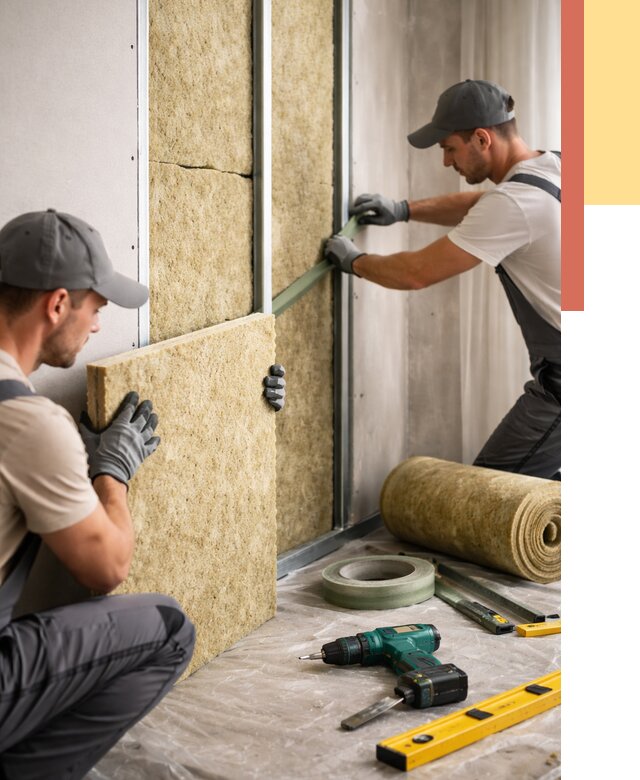 Шумоизоляция стен в Александрове под ключ от 1982 руб. | ОТДЕЛОЧНИК-Лкн