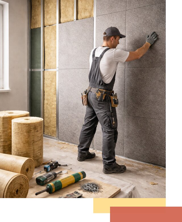 Профессиональная шумоизоляция стен в Александрове для квартиры и офиса