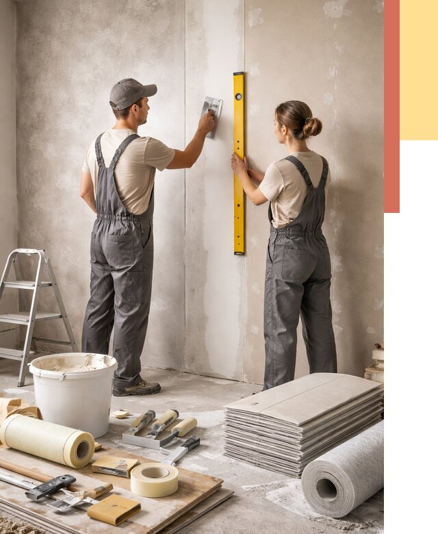 Отделка стен в Александрове от 1607 руб/м² — недорого, быстро, под ключ | ОТДЕЛОЧНИК-Лкн