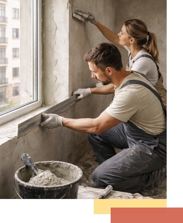 Штукатурка откосов дверей и окон профессионально в Александрове