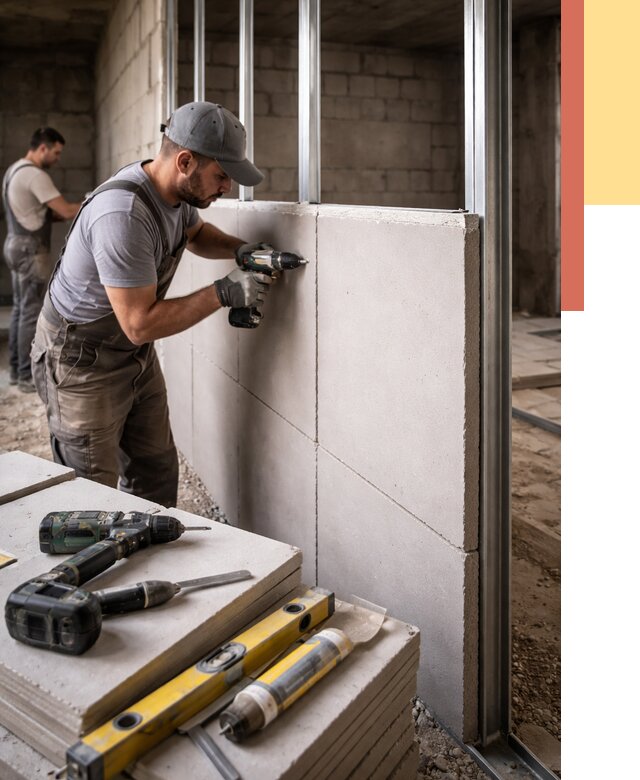 Кладка влагостойких перегородок ПГП в Александрове от 1285 руб. под ключ | ОТДЕЛОЧНИК-Лкн