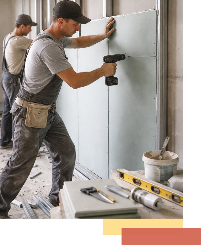 Кладка влагостойких перегородок ПГП в Александрове