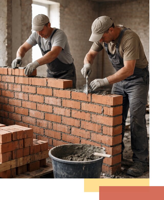 Кладка кирпичных перегородок под ключ в Александрове