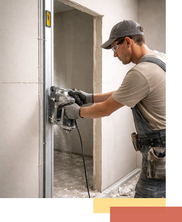 Устройство дверного проема в перегородке в Александрове