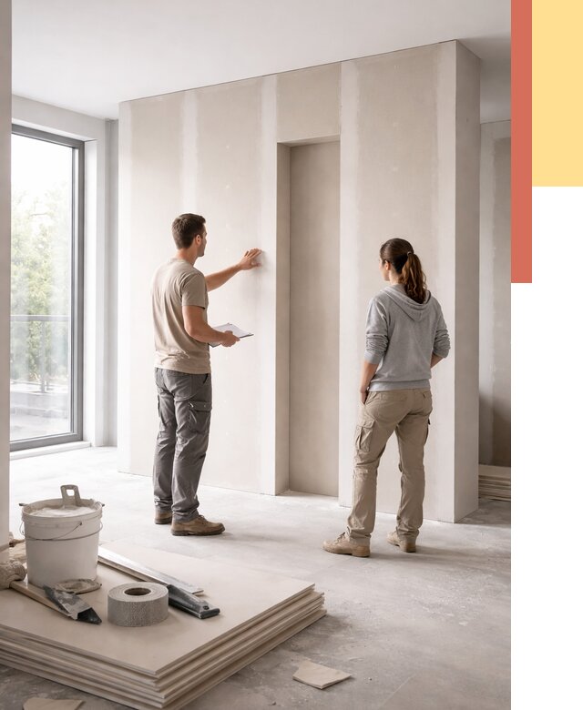 Зонирующая перегородка из гипсокартона в Александрове от 2999 руб. под ключ | ОТДЕЛОЧНИК-Лкн