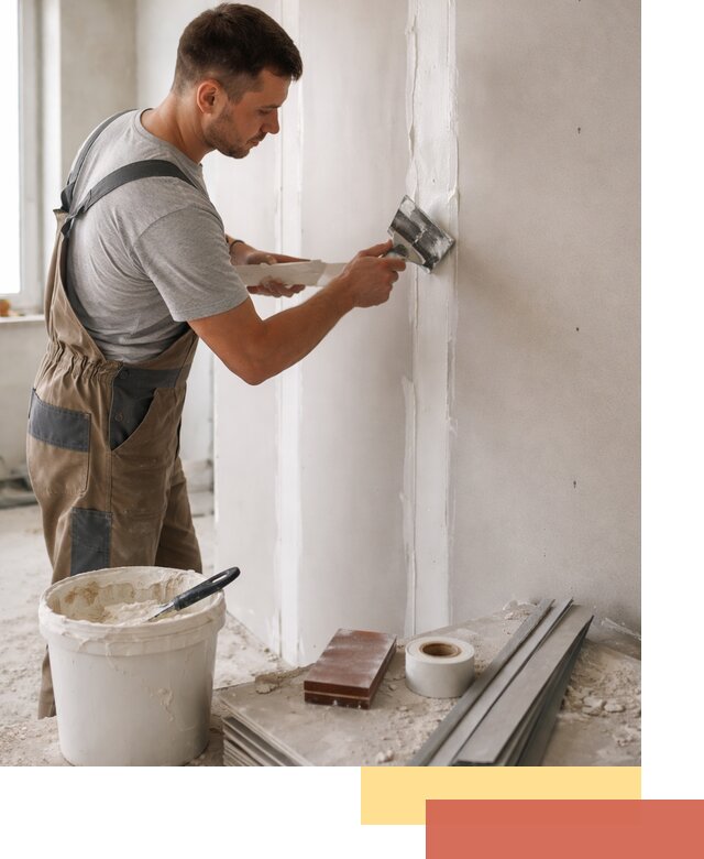 Шпаклевка перегородок из гипсокартона в Александрове качественно и быстро