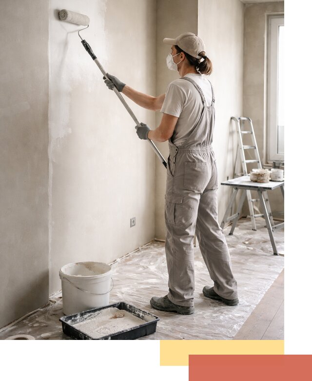 Покраска перегородок из гипсокартона в Александрове качественно и недорого