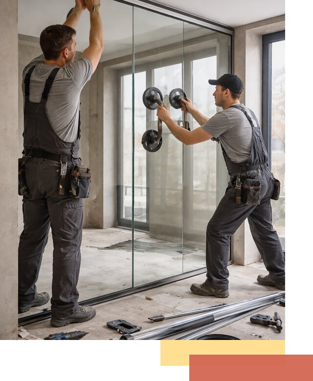 Цельностеклянные перегородки под ключ в Александрове