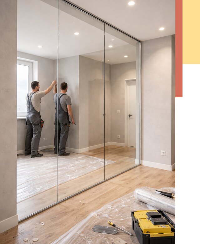 Безрамные стеклянные перегородки в Александрове — монтаж от 10175 руб. | ОТДЕЛОЧНИК-Лкн