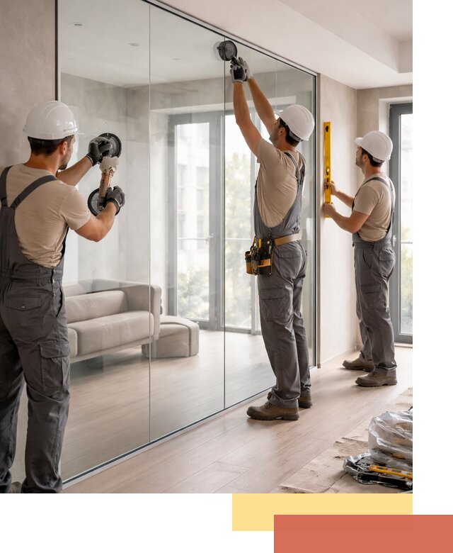 Перегородки из закаленного стекла в Александрове для офисов и квартир