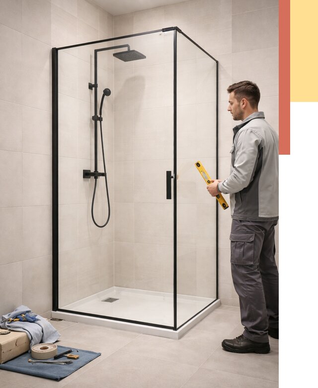 Стеклянные перегородки для душа в Александрове от 13389 руб. | Монтаж под ключ — ОТДЕЛОЧНИК-Лкн